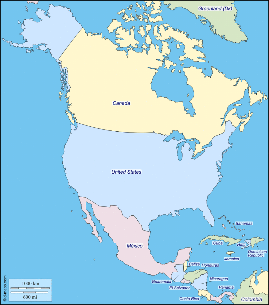 Map Of North America