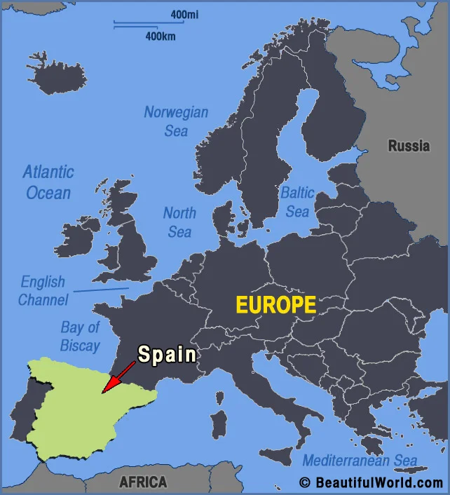 Map Of Spain Map of Spain